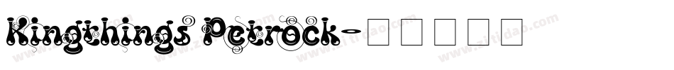 Kingthings Petrock字体转换